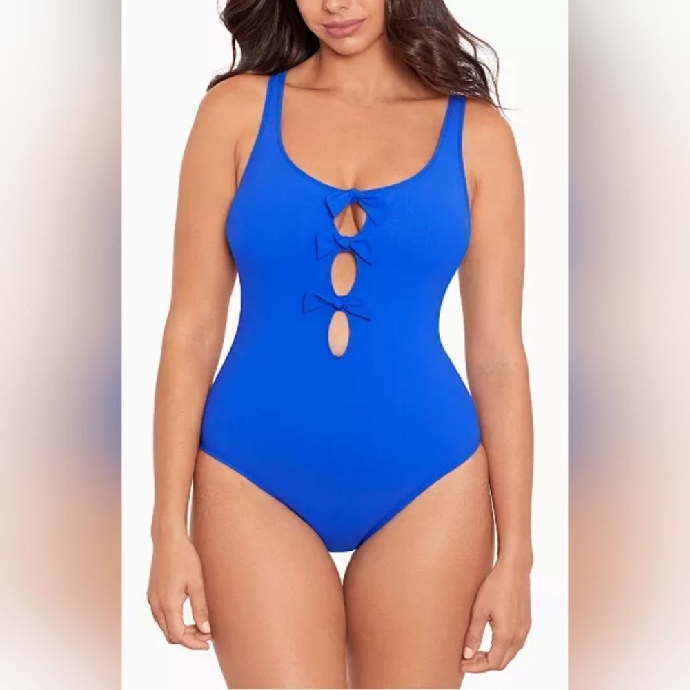 Skinny Dippers Jelly Beans Alysa One-Piece Swimsuit NWOT Size XL Cobalt Blue